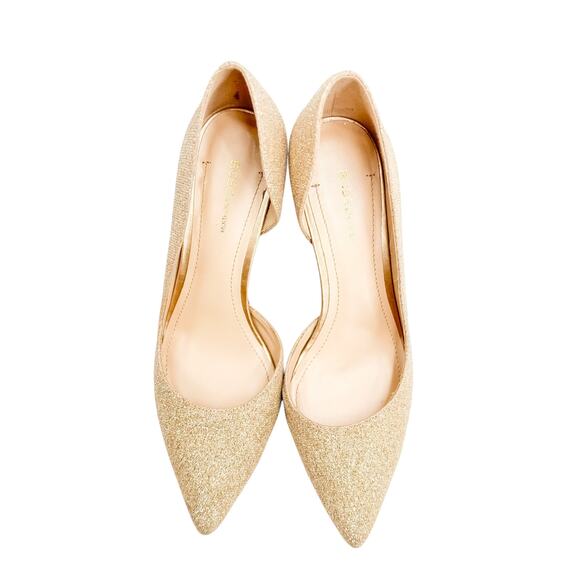BCBG Women’s Gold Glitter D’Orsay Stiletto Heels – Size 8 - Picture 4 of 8